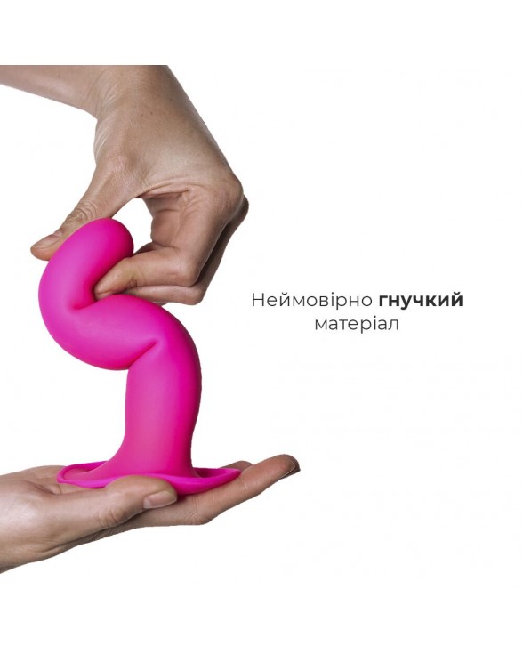 Дилдо с присоской Adrien Lastic Hitsens 4 Pink - 2