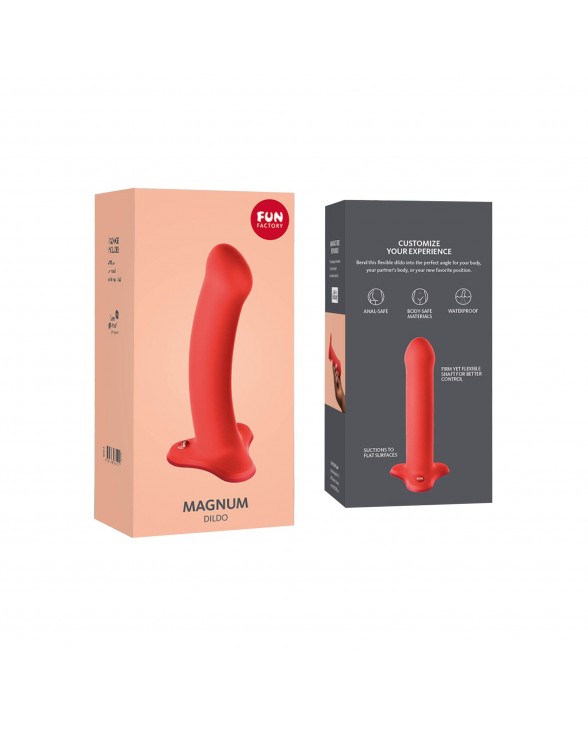 Фаллоимитатор Fun Factory MAGNUM, оранжевый - 5