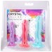 Набір фалоімітаторів Doc Johnson Crystal Jellies - Dong Starter Set - Purple, Pink, Green - 13