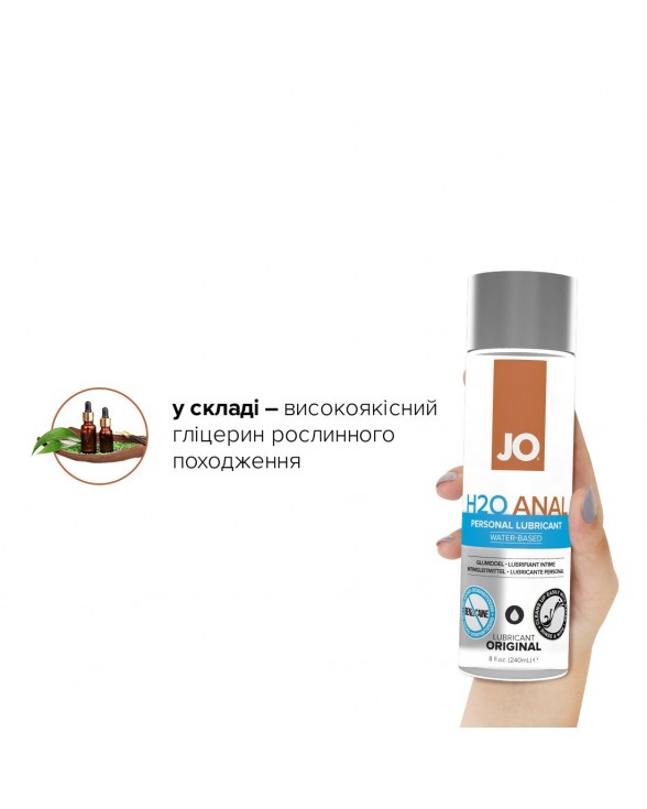 Анальная смазка System JO ANAL H2O - ORIGINAL (240 мл) - 3