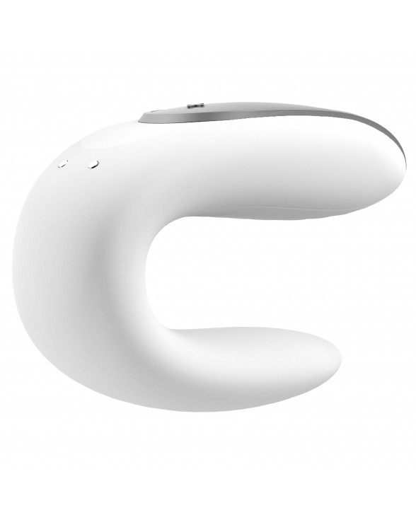 Смартвібратор для пар Satisfyer Double Fun (White) з пультом ДК - 1