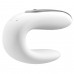 Смартвібратор для пар Satisfyer Double Fun (White) з пультом ДК - 1