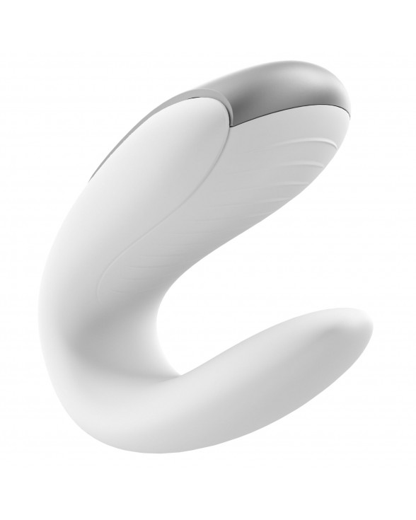 Смартвібратор для пар Satisfyer Double Fun (White) з пультом ДК - 4