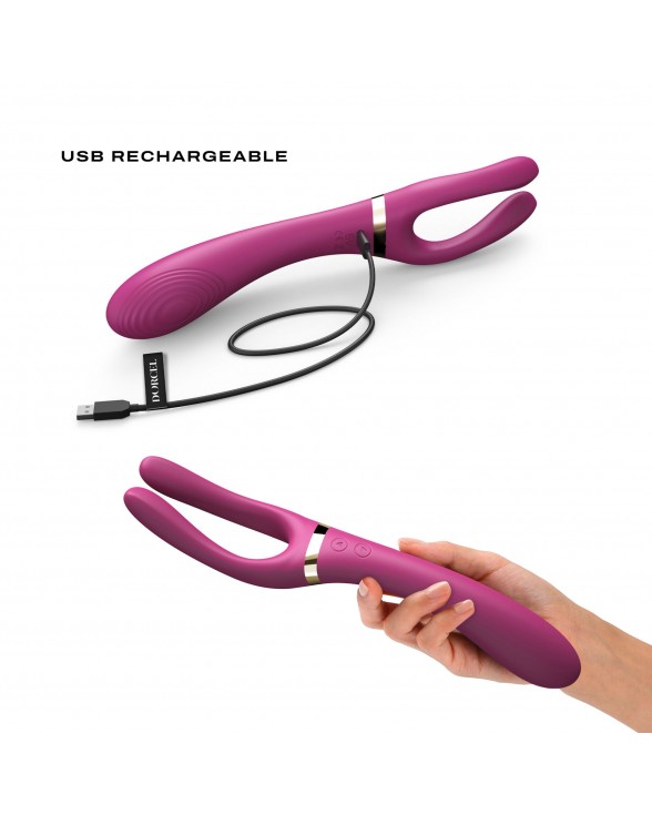 Вибратор-стимулятор Dorcel INFINITE JOY PLUM - 3