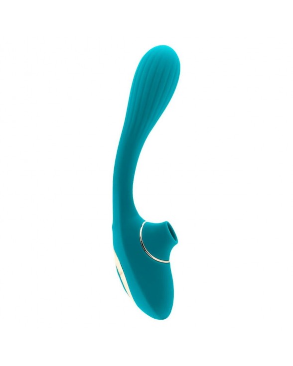 Вибратор S Pleasures Dual Suction - Turquoise - 1
