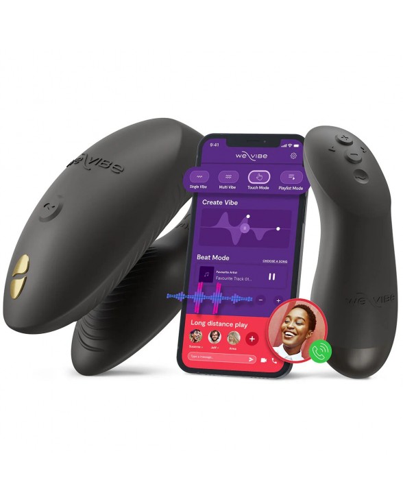 Смарт вибратор для пар We-Vibe Chorus Pro Satin Black