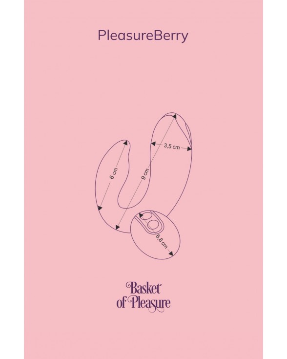 Вибратор для пар FairyGasm PleasureBerry violet - 10