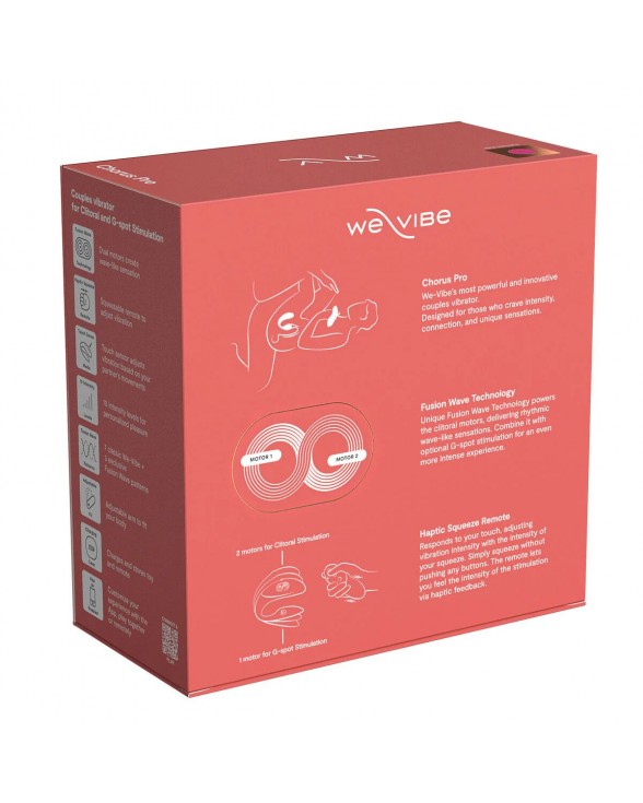 Смарт-вибратор для пар We-Vibe Chorus Pro Electric Pink - 14