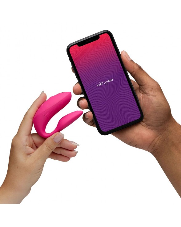 Смарт-вибратор для пар We-Vibe Chorus Pro Electric Pink - 15
