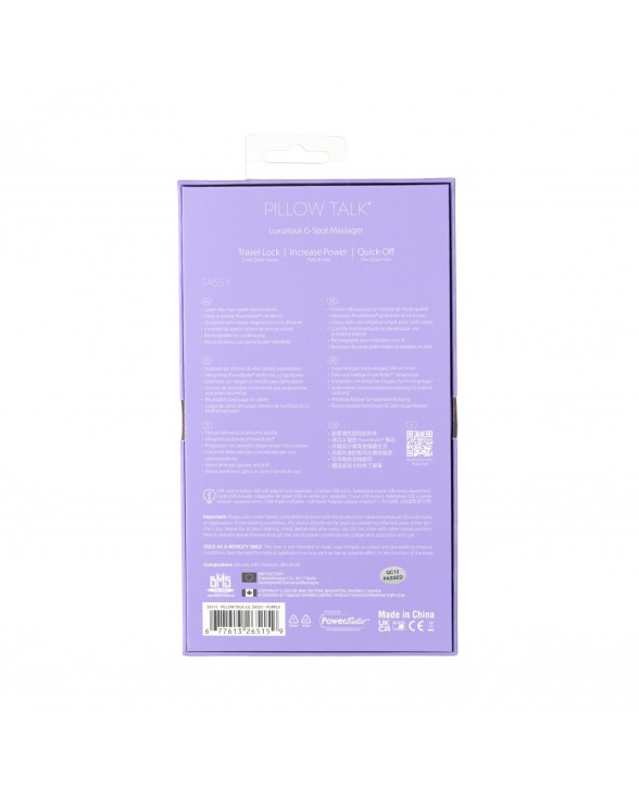 Розкішний вібратор Pillow Talk Sassy Purple Special Edition - 9