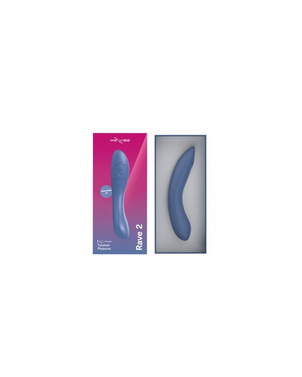 Смарт-вібратор для точки G We-Vibe Rave 2 Twisted Pleasure Blue - 6