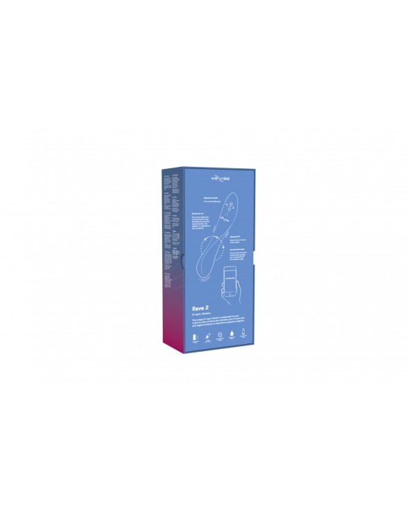 Смарт-вібратор для точки G We-Vibe Rave 2 Twisted Pleasure Blue - 8