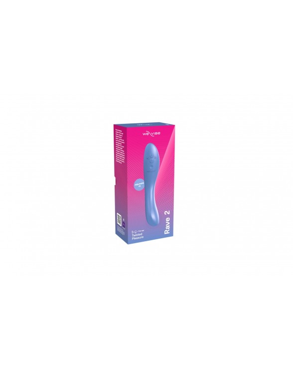 Смарт-вібратор для точки G We-Vibe Rave 2 Twisted Pleasure Blue - 7
