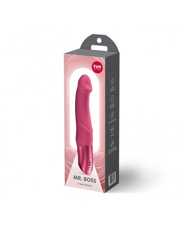 Вибратор для точки G Fun Factory Mr. Boss Raspberry - 2
