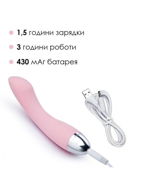 Вібратор для точки G з інтелектуальним режимом Svakom Amy Pale Pink - 3