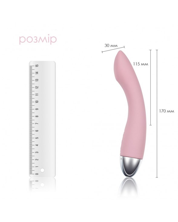 Вібратор для точки G з інтелектуальним режимом Svakom Amy Pale Pink - 1