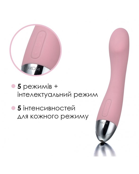 Вібратор для точки G з інтелектуальним режимом Svakom Amy Pale Pink - 2