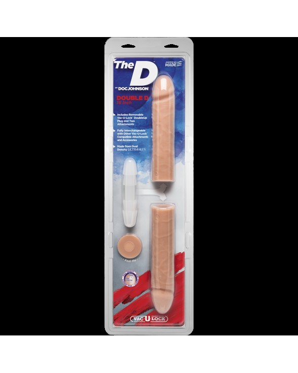 Фалоімітатор подвійний Doc Johnson The D - Double D - 16 Inch - ULTRASKYN - 4