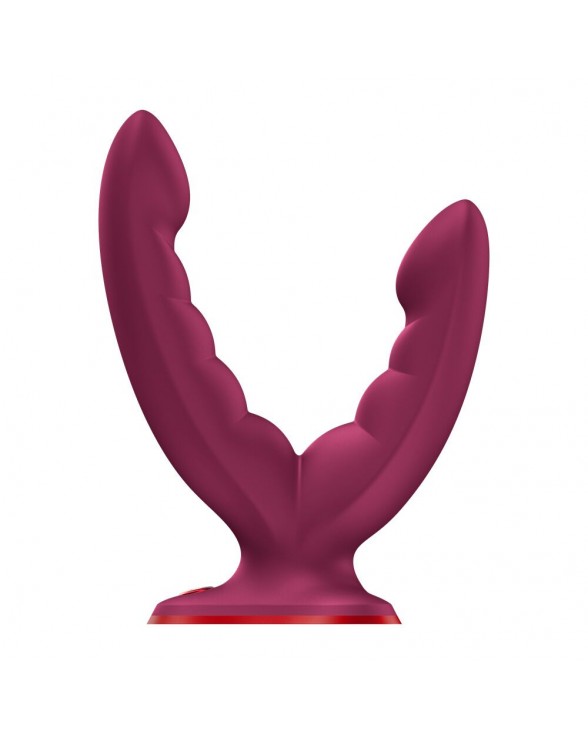 Подвійний фалоімітатор Fun Factory RYDE Wine Red, гнучкі стовбури