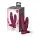 Подвійний фалоімітатор Fun Factory RYDE Wine Red, гнучкі стовбури - 5
