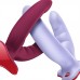 Подвійний фалоімітатор Fun Factory RYDE Wine Red, гнучкі стовбури - 4