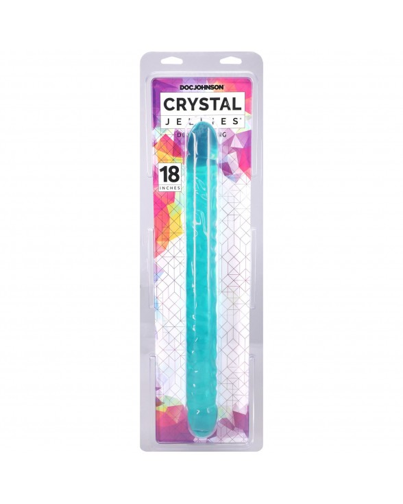 Фалоімітатор двосторонній Doc Johnson Crystal Jellies Double Dong - 1