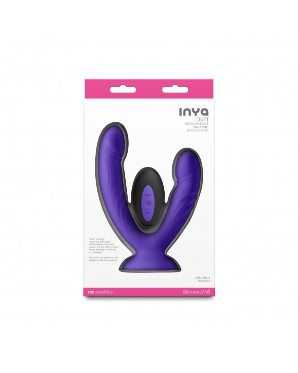 Двойной дилдо с вибрацией NS Novelties INYA - Duet - Purple - 3