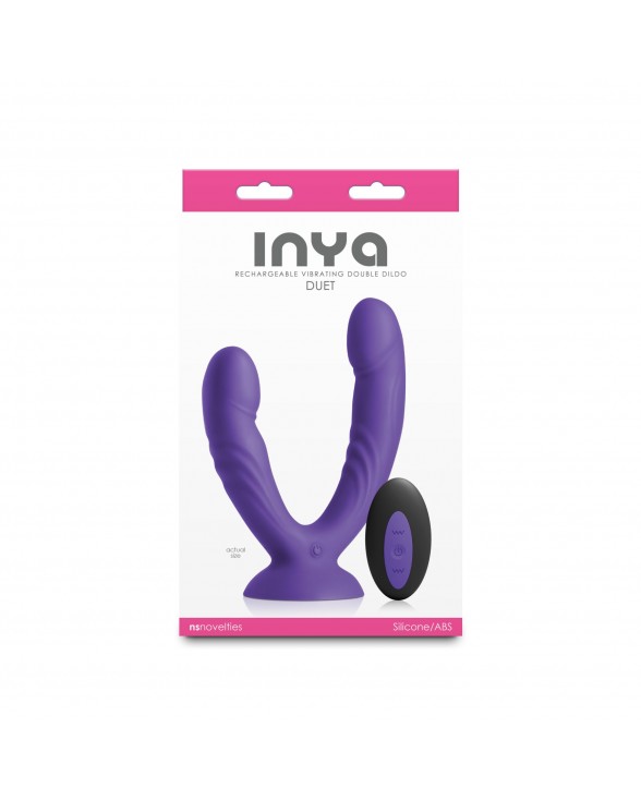 Двойной дилдо с вибрацией NS Novelties INYA - Duet - Purple - 2