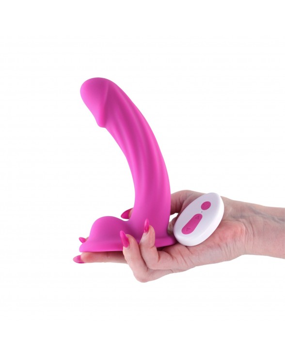 Ділдо з вібрацією NS Novelties Colours - Curve - Vibrating - 6" Dildo - Pink - 1