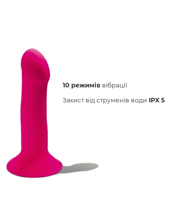 Двошаровий ділдо з вібрацією Adrien Lastic Hitsens 2 Pink - 3