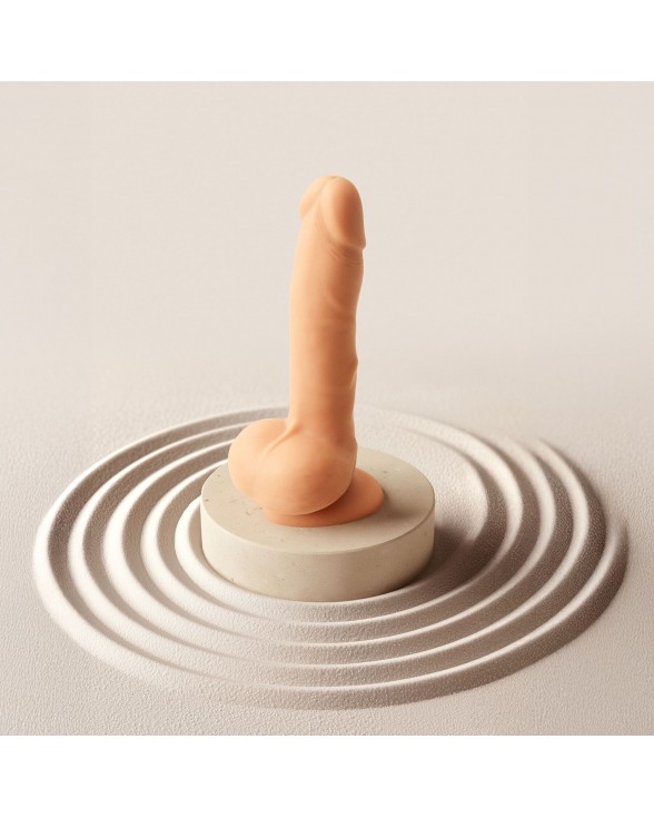 Фалоімітатор з вібрацією і ротацією Strap-On-Me Rotating & Vibrating Realistic Dildo - L - Vanilla - 5