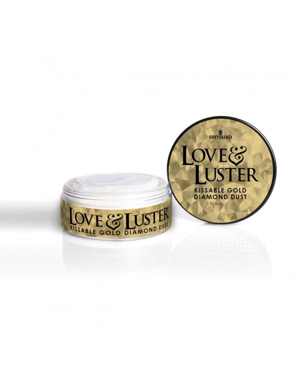 Мерехтлива пудра для тіла Sensuva - Love & Luster Kissable Gold Diamond Dust (18 г) їстівна