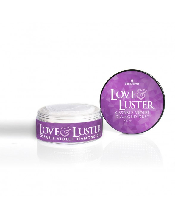 Мерехтлива пудра для тіла Sensuva - Love & Luster Kissable Violet Diamond Dust (18 г) їстівна