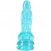 Фентезійний фалоімітатор Doc Johnson Crystal Jellies - Invader Dong 8.5 Inch - Teal - 3