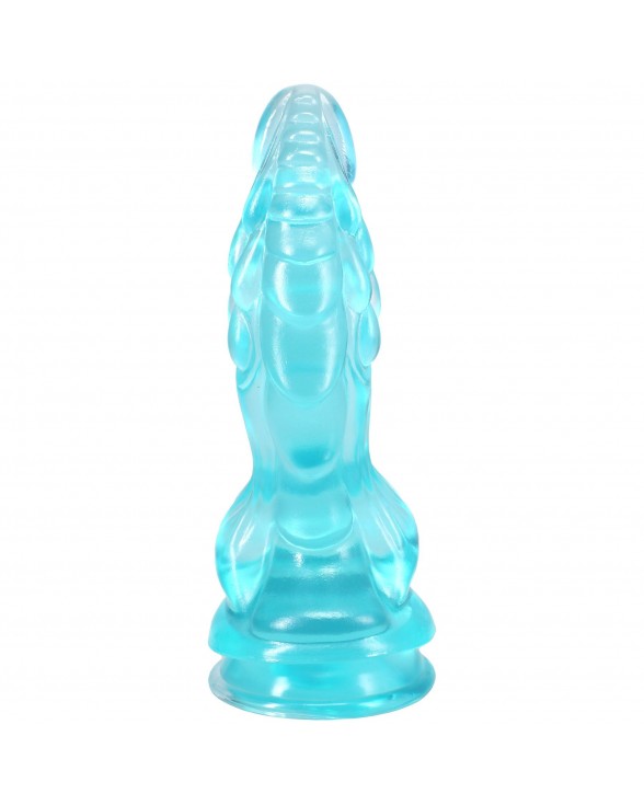 Фентезійний фалоімітатор Doc Johnson Crystal Jellies - Invader Dong 8.5 Inch - Teal - 2
