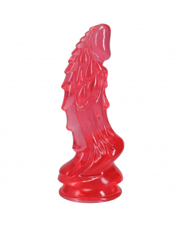 Фентезійний фалоімітатор Doc Johnson Crystal Jellies - Invader Dong 8.5 Inch - Pink - 1