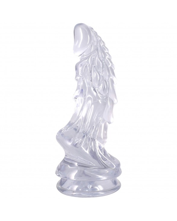 Фэнтезийный фаллоимитатор Doc Johnson Crystal Jellies - Invader Dong 8.5 Inch - Clear - 1