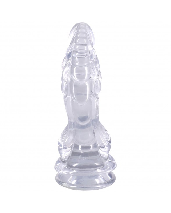 Фэнтезийный фаллоимитатор Doc Johnson Crystal Jellies - Invader Dong 8.5 Inch - Clear - 2