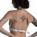 Ліф Серце з натуральної шкіри Feral Feelings - Hearts Bra White - 1