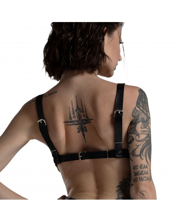 Ліф з натуральної шкіри Feral Feelings - Bikini Top Black - 2