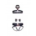 Комплект атласних ременів для бондажу Leg Avenue Satin elastic harness Set, One size, Black - 4