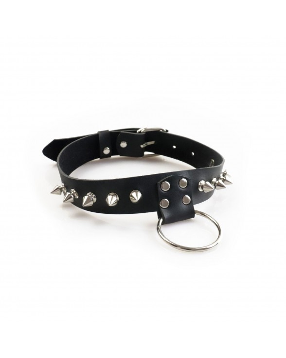Чоловічий чокер з шипами Art of Sex - Stiles Leather and Spikes - 1