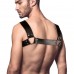 Мужская портупея из натуральной кожи Feral Feelings - Bulldog Harness Black - 1