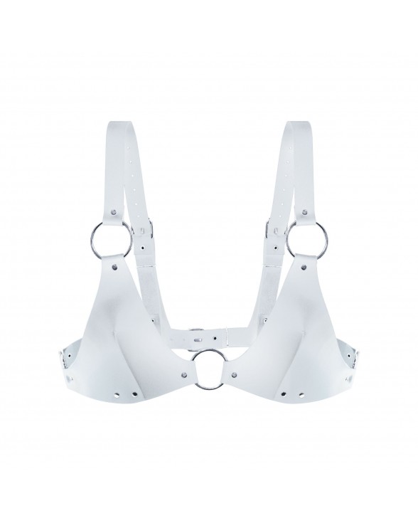 Лиф из натуральной кожи Feral Feelings - Bikini Top White