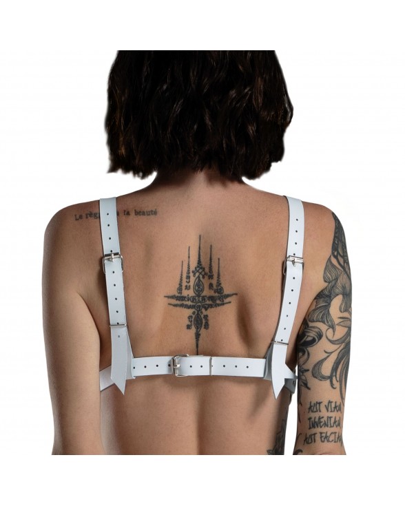 Лиф из натуральной кожи Feral Feelings - Bikini Top White - 2