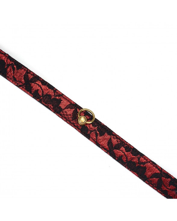 Чокер з кільцем для повідця Liebe Seele Victorian Garden Choker - 4