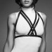 Портупея Bijoux Indiscrets MAZE - Halter Bra Harness Black - 2