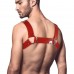 Чоловіча портупея на груди Feral Feelings - Bulldog Harness Red - 1