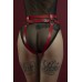 Гартеры Feral Feelings - Belt Briefs, трусики, натуральная кожа, цвет красный - 2