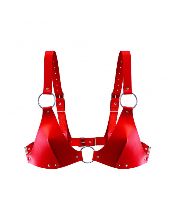 Лиф из натуральной кожи Feral Feelings - Bikini Top Red
